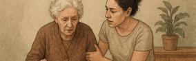 Frau Hilft im Alltag bei Demenz